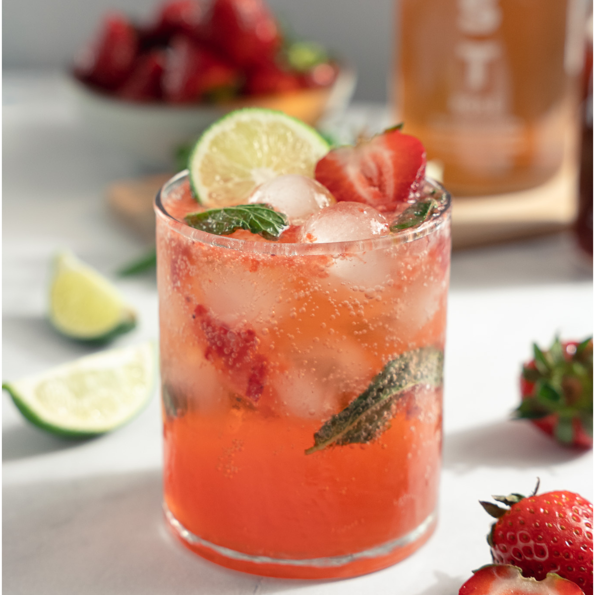 Strawberry Rosé Spritz
