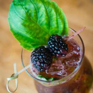 BLACKBERRY BASIL MOJITO