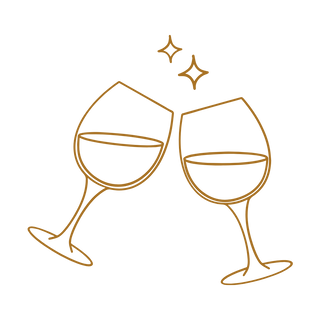glass clinking icon
