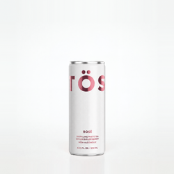 Töst Rose can on a white background