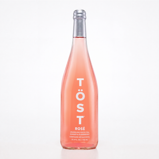 Töst rose 750ml bottle on a white background
