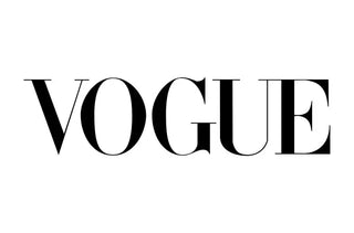 Black and White Vogue magazine logo
