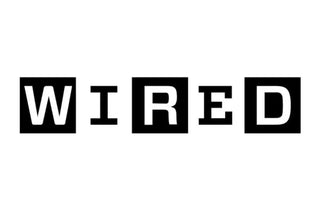 Black and White Wired magazine logo
